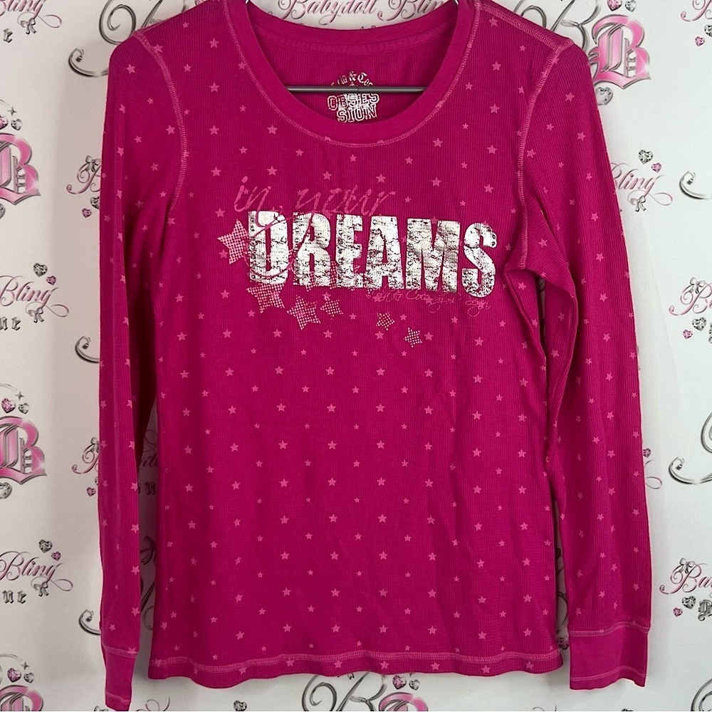 La SENZA Lola and coco obsession stars in your dreams Vibrant Pink Graphic Tee